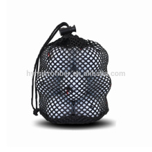 Pequeña bolsa de malla personalizada con cordón ajustable para pelota de golf